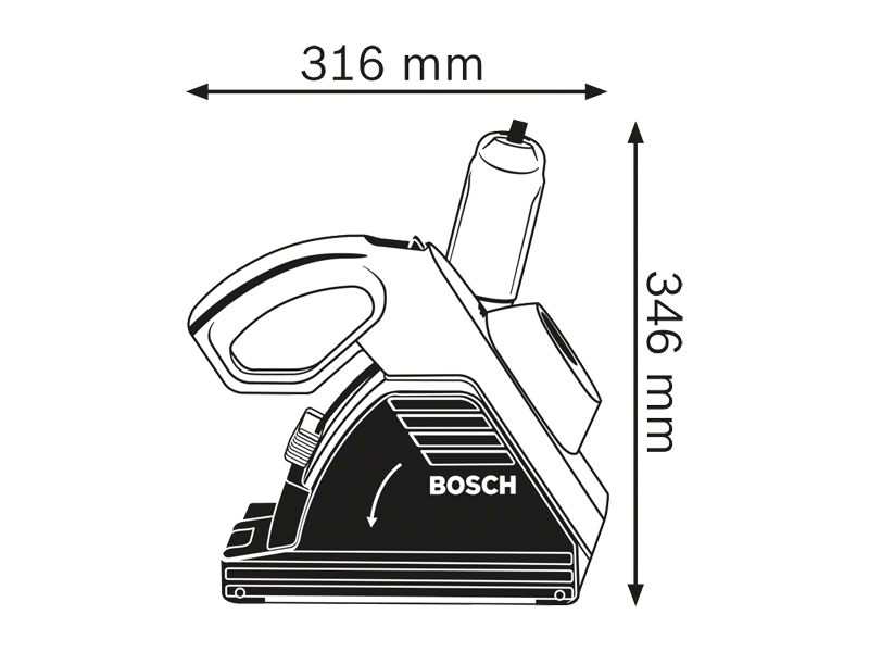 Rezkalnik zidnih utorov Bosch GNF 35 CA, 1.400W, 150mm, 4.7kg, 0601368708